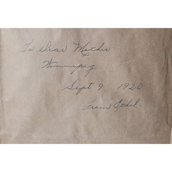 Antique Print Mother Poem Wood Frame 1920 - Picture 4 of 5